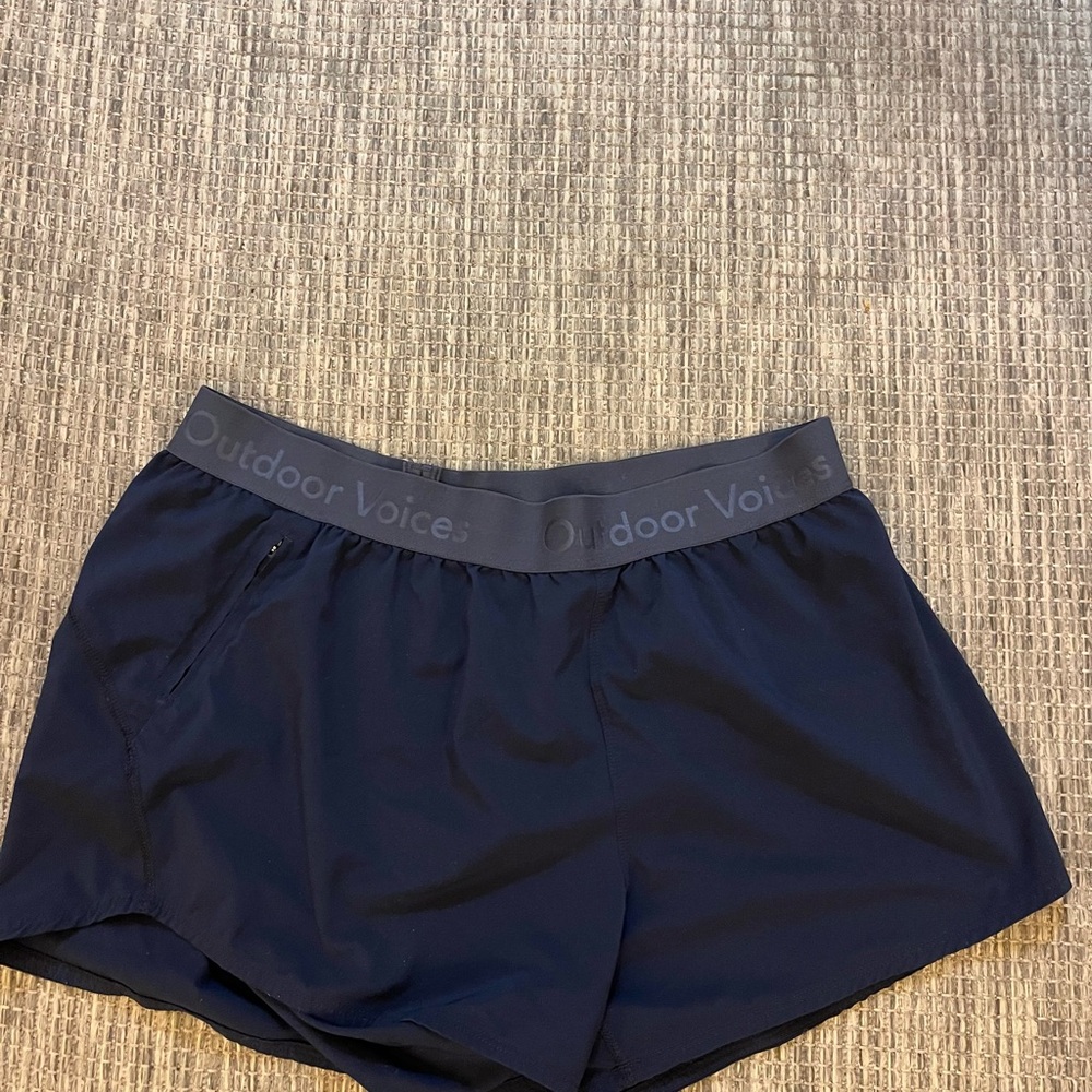 Outdoor Voices Dark Blue Shorts